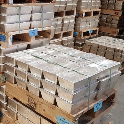 30kg wholesale silver bars inside a vault